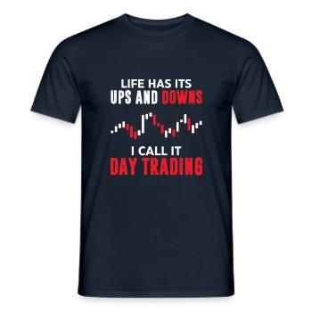 Trader Trading Börse Daytrading Finanzen Aktien - Männer T-Shirt - Navy - Vorne - AI Model Male 178 light (178cm)