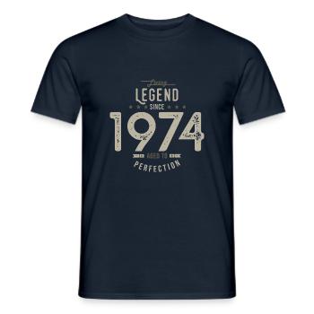 Legende seit 1974 Geburtstagsgeschenk 48 Jahre - Männer T-Shirt - Navy - Vorne - AI Model Male 178 light (178cm)
