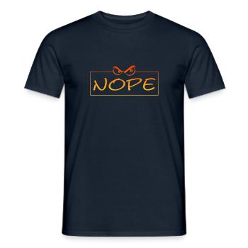 Nope - Männer T-Shirt - Navy - Vorne - AI Model Male 178 light (178cm)