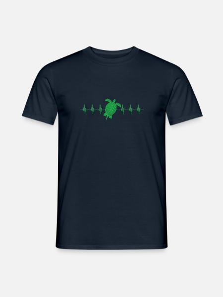 Turtle Schildkröte - Männer T-Shirt - Navy