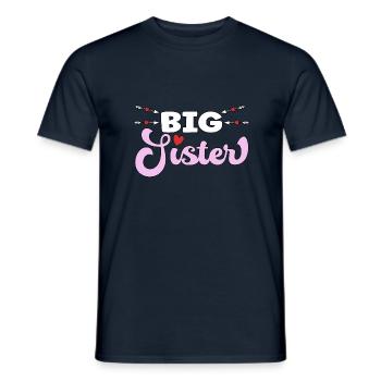 Big Sister - große Schwester - Men's T-Shirt - navy - Front - AI Model Male 178 light (178cm)