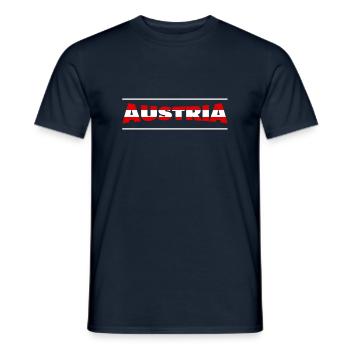 Austria - Männer T-Shirt - Navy - Vorne - AI Model Male 178 light (178cm)