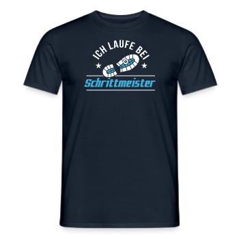 I walk with step master - Men's T-Shirt - navy - Front - AI Model Male 178 light (178cm)