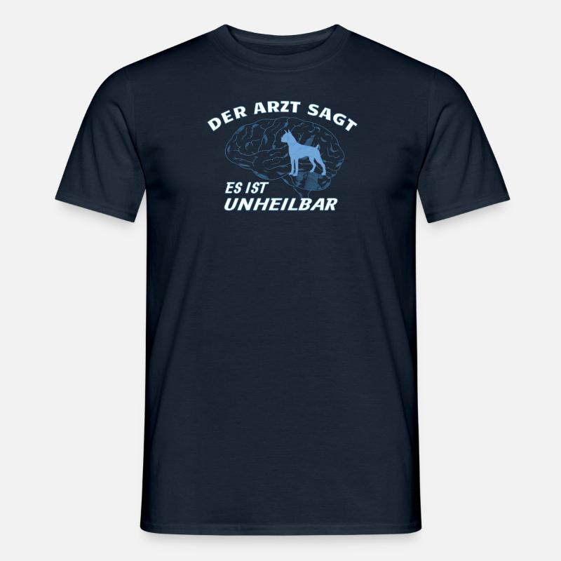 Hund Boxer Hundebesitzer Geschenkidee - Männer T-Shirt - Navy