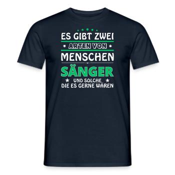 Cadeau Chanteur - Deux Types de... Concevoir - T-shirt homme - marine - Devant - AI Model Male 178 light (178cm)