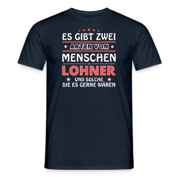 Lohner Gift - Two Types of... Design - Men's T-Shirt - navy - Front - AI Model Male 178 light (178cm)