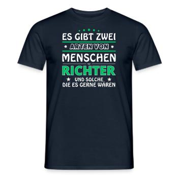 Judges Gift - Two Types of... Design - Men's T-Shirt - navy - Front - AI Model Male 178 light (178cm)