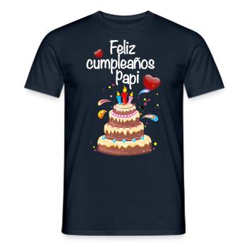Happy Birthday Daddy Party for Dad - Men's T-Shirt - navy - Front - AI Model Male 178 light (178cm)