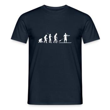 SUP Evolution Stand Up Paddle SUP Men - Men's T-Shirt - navy - Front - AI Model Male 178 light (178cm)