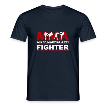 MMA Mixed Martial Arts Fighter - T-shirt homme - marine - Devant - AI Model Male 178 light (178cm)