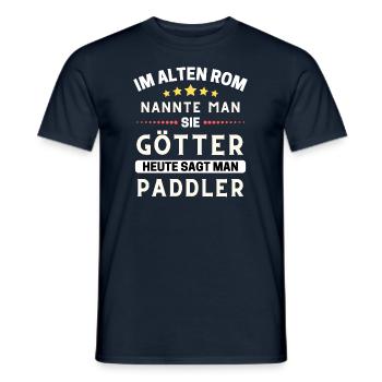 Im alten Rom nannte man Sie Götter. Heute Paddler - Männer T-Shirt - Navy - Vorne - AI Model Male 178 light (178cm)