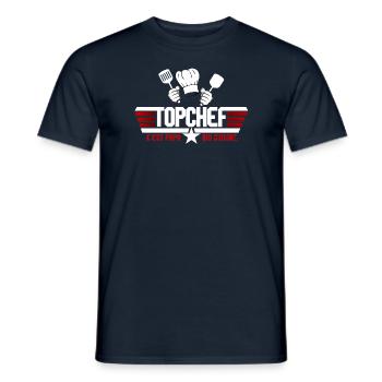 It's Dad who Cooks - Men's T-Shirt - navy - Front - AI Model Male 178 light (178cm)