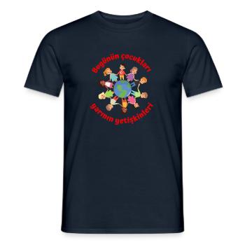 Bugünün çocukları yarının yetişkinleri - Männer T-Shirt - Navy - Vorne - AI Model Male 178 light (178cm)