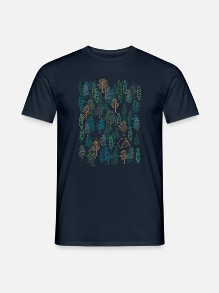 Camping Saison - Männer T-Shirt - Navy