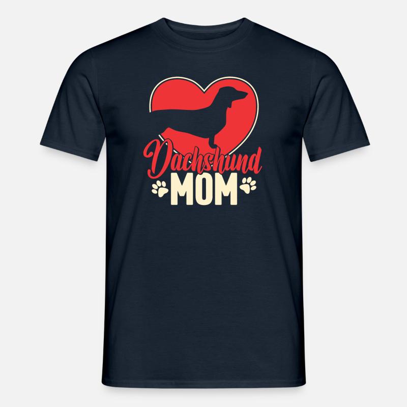 Dachshund Mama Gift - Men’s T-shirt - navy
