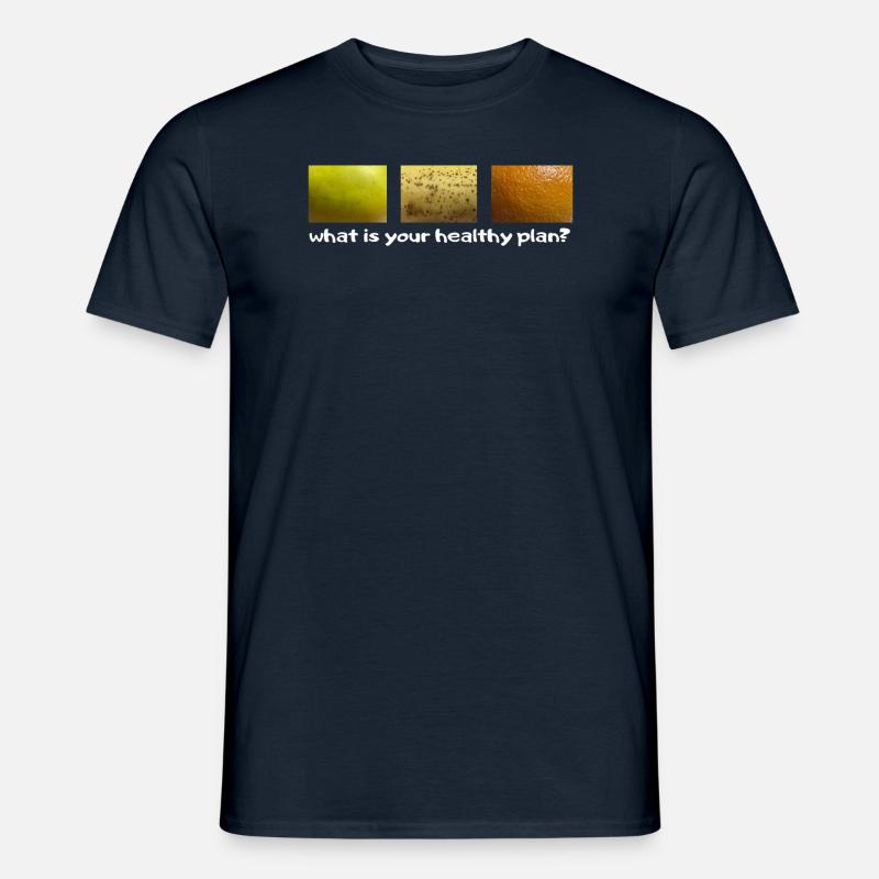 Gesunder Plan - Männer T-Shirt - Navy