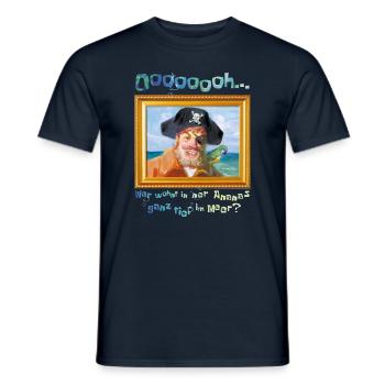 SpongeBob Schwammkopf Painty Pirat Lustiger Spruch - Männer T-Shirt - Navy - Vorne - AI Model Male 178 light (178cm)