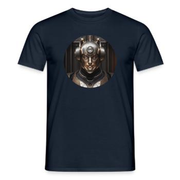 AI - Artificial Intelligence roboter - Männer T-Shirt - Navy - Vorne - AI Model Male 178 light (178cm)