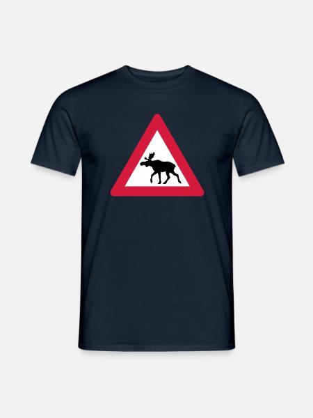 Avertissement Moose Connexion - T-shirt homme - marine