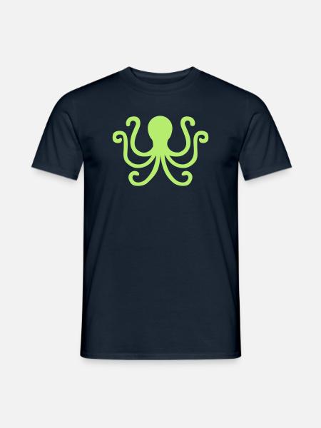Krake - Männer T-Shirt - Navy