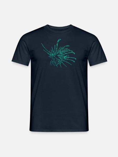 Lionfish Diving Diver Lionfish Dive Diving - Men's T-Shirt - navy