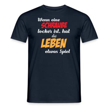 Schraube locker - Männer T-Shirt - Navy - Vorne - AI Model Male 178 light (178cm)