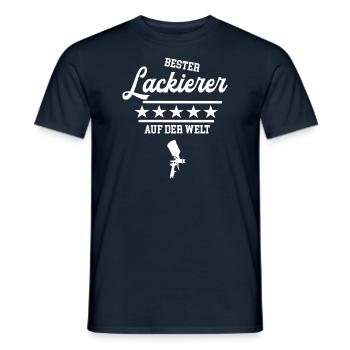 Bester Lackierer Azubi Meister Chef Lehrling Maler - Männer T-Shirt - Navy - Vorne - AI Model Male 178 light (178cm)
