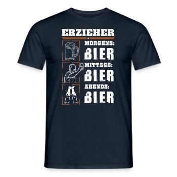 Mon quotidien d’éducatrice - T-shirt homme - marine - Devant - AI Model Male 178 light (178cm)
