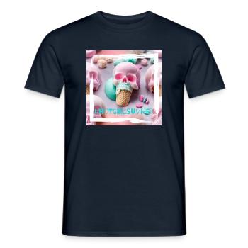HOT GIRL SUMMER - Männer T-Shirt - Navy - Vorne - AI Model Male 178 light (178cm)