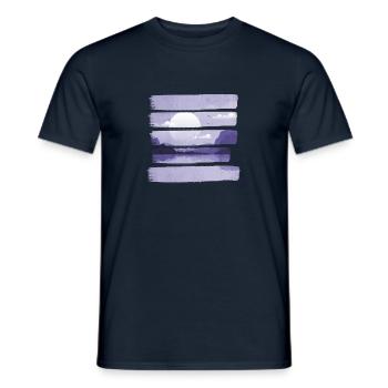 ciel nocturne - T-shirt homme - marine - Devant - AI Model Male 178 light (178cm)