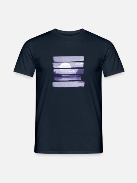 Nachthimmel - Männer T-Shirt - Navy