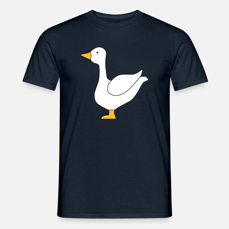 Gans alle Farben - Männer T-Shirt - Navy