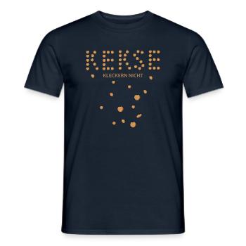 Kekse - Männer T-Shirt - Navy - Vorne - AI Model Male 178 light (178cm)