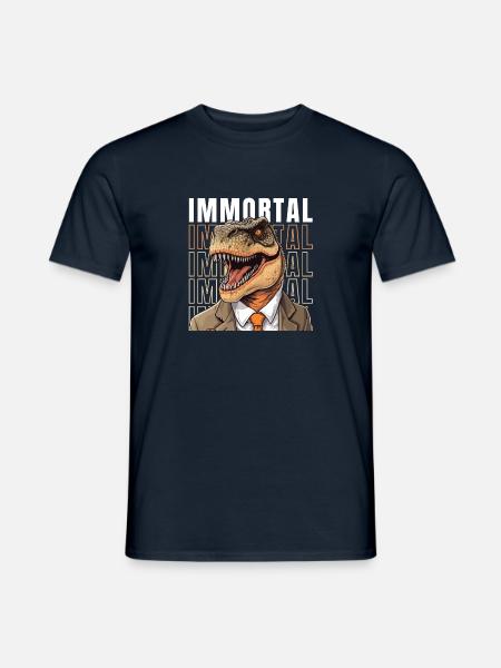 Immortal T-Rex - Men's T-Shirt - navy