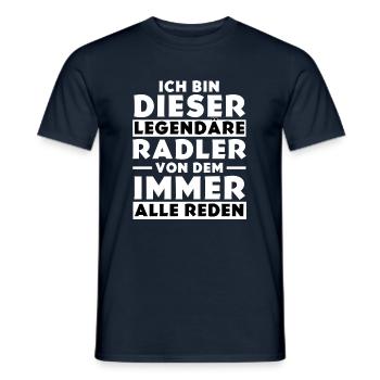 Ich bin dieser legendäre Radler - Männer T-Shirt - Navy - Vorne - AI Model Male 178 light (178cm)