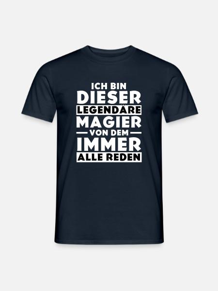 Ich bin dieser legendäre Magier - Männer T-Shirt - Navy
