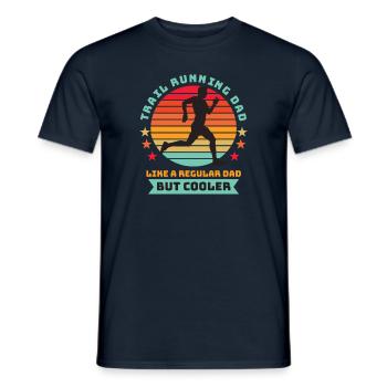 Trail Running Dad - Regulärer Vater aber cooler Schwarz B - Männer T-Shirt - Navy - Vorne - AI Model Male 178 light (178cm)
