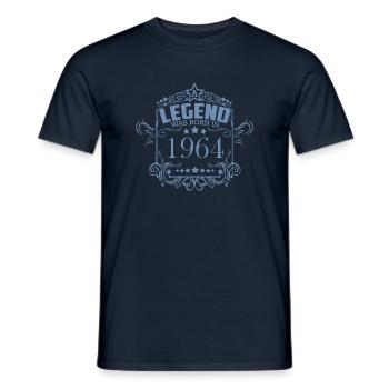 Eine Legende wurde 1964 geboren - Vintage Stil zum - Männer T-Shirt - Navy - Vorne - AI Model Male 178 light (178cm)