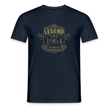 Eine Legende wurde 1964 geboren - Vintage Stil zum - Männer T-Shirt - Navy - Vorne - AI Model Male 178 light (178cm)