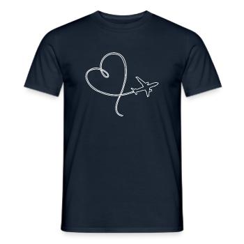 Avions, Aircraft, Aviation Pilot Plane Spotting - T-shirt homme - marine - Devant - AI Model Male 178 light (178cm)