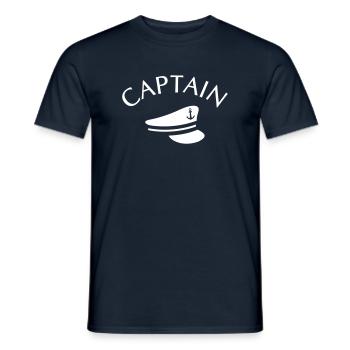 CAPITAINE CAPITAINE HAT - T-shirt homme - marine - Devant - AI Model Male 178 light (178cm)