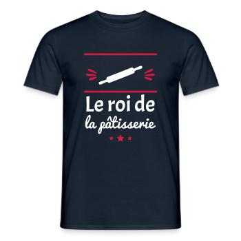 le roi de la patisserie - T-shirt homme - marine - Devant - AI Model Male 178 light (178cm)