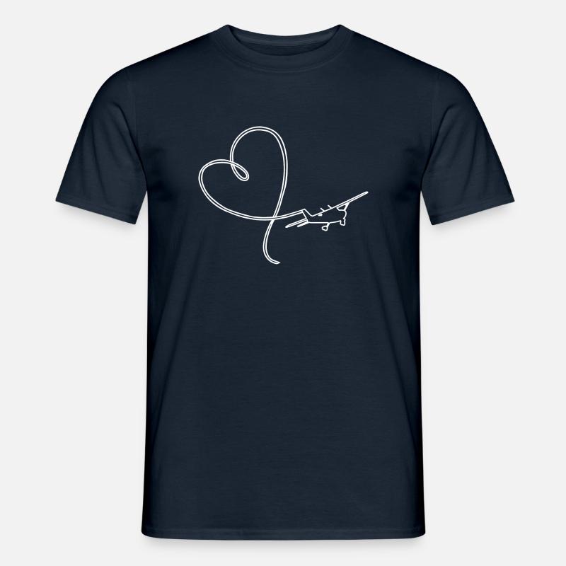 Pilot VFR aviation aircraft flight instructor - Männer T-Shirt - Navy