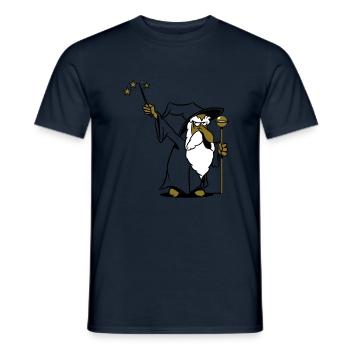 Baguette baguette Assistant - T-shirt homme - marine - Devant - AI Model Male 178 light (178cm)