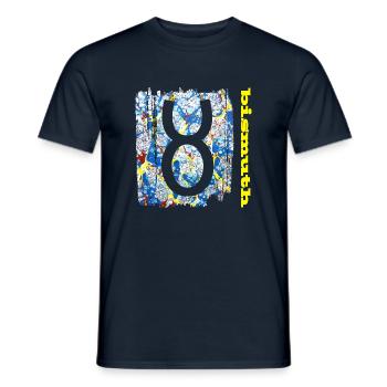 bismuth e 205 - Men's T-Shirt - navy - Front - AI Model Male 178 light (178cm)