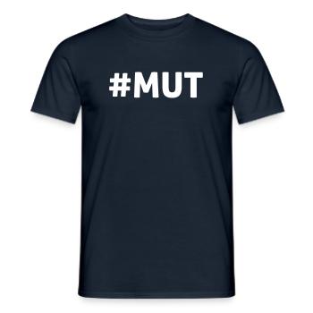 #MUT - Männer T-Shirt - Navy - Vorne - AI Model Male 178 light (178cm)