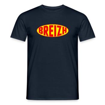 Breizh Bretagne - Men's T-Shirt - navy - Front - AI Model Male 178 light (178cm)