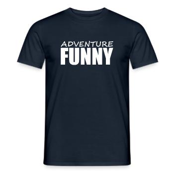 Denglisch - Spruch - lustig - Männer T-Shirt - Navy - Vorne - AI Model Male 178 light (178cm)