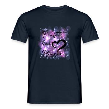 Konfetti im Herzen - Männer T-Shirt - Navy - Vorne - AI Model Male 178 light (178cm)