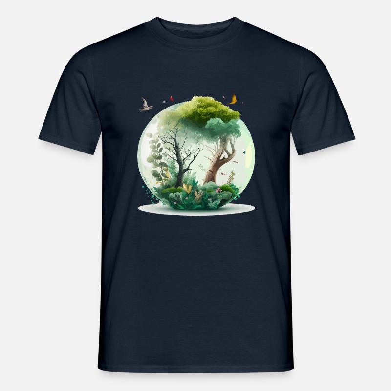 La forêt miniature - T-shirt homme - marine